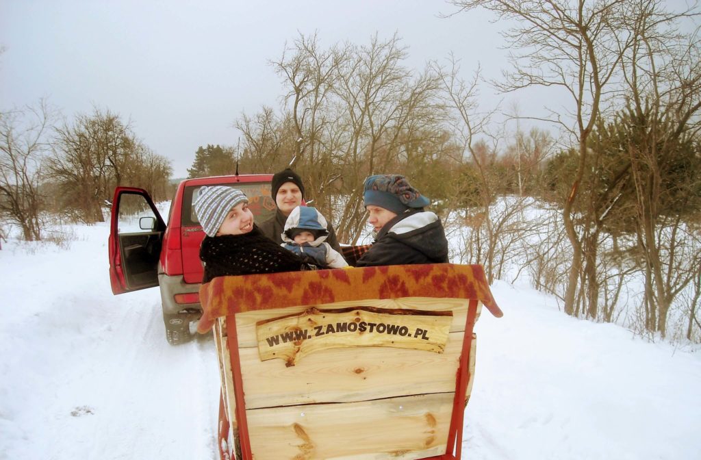 sanie zima Agroturystyka Zamostowo
